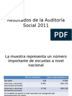 Resultados de La Auditoría Social 2011