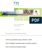 Renewable Energy and Sustainable Energy Balances: Prof. Dr. Kornelis Blok @kornelisblok