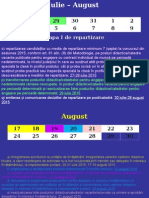 Calendar Mobilitate Iulie August Septembrei 2015