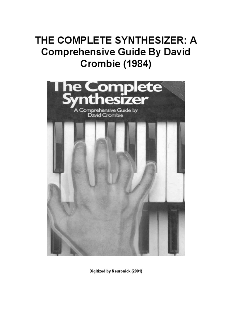 The Complete Synthesizer Book PDF Pitch (Music) Synthesizer