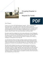 Japan Dis Japan Disaster Relief Cover Letter - Aster Relief Cover Letter
