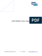 ABAP Module Course Content