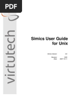 Simics User Guide Unix
