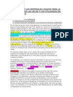 Evolución de Los Materiales Usados para La Fabricación de Las Velas y Los Utilizados en Al Actualidad