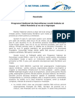 Programul Naţional de Dezvoltarea Locală Trebuie Să Ridice România Şi Nu Să o Îngroape