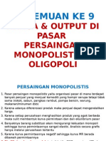 Bab 10-Harga Dan Output Di Pasar Monopoli Dan Oligopoli