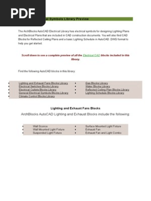 Autocad Electrical Symbols Library Preview