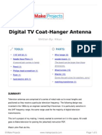 Digital TV Coat-Hanger Antenna