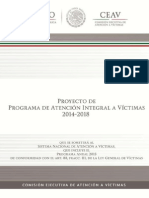Proyecto de Programa de Atención Integral A Víctimas 2014 - 2018 - PAIV-20150415