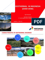 Geothermal in Indonesia Overview Pge 2013