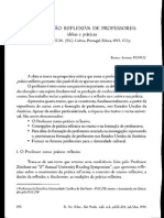 A Formação Reflexiva Dos Professores