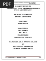 comparative study on services provided by Icici and Hdfc Bank