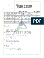 1-8-2015, Junior IIT Answers, 2015-P1