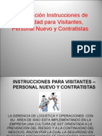 Capacitacion de Seguridad para Contratistas, Visitantes y Personal Nuevo