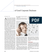 The Value of Good Corporate Disclosure PDF