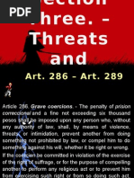 Threats and Coercion