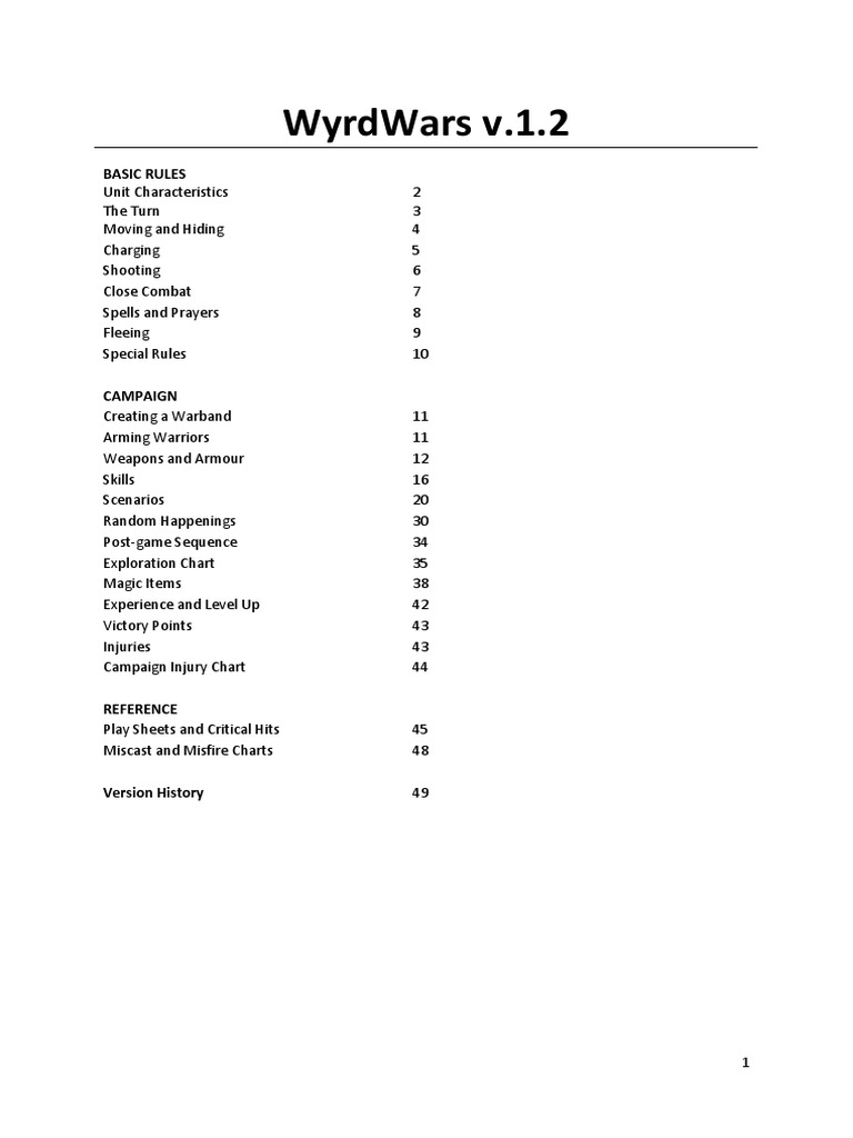 Wyrdwars Rulebook | PDF | Interceptor Aircraft | Armour
