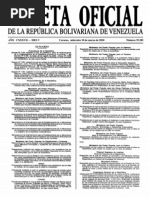 Sumario Gaceta Oficial 39.383