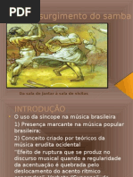 O Surgimento Do Samba