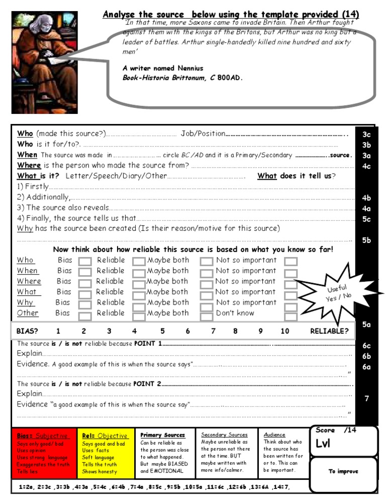 Analyse The Source Below Using The Template | PDF | Cognition ...