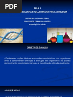 190361-Aula 1 a Vida e a Biologia
