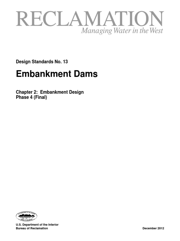 Design Standards No. 13 Embankment Dams | PDF | Dam | Soil Mechanics