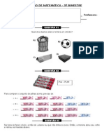 Avaliação de Matemática