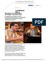 Psicanalise - A Resposta Do Professor Christian Dunker a Rodrigo Constantino