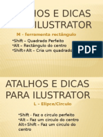 atalhos edicas para Adobe ilustrator