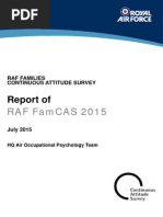 Report of RAF FamCAS 2015 Survey - Royal Air Force Raf Famcas Report 2015