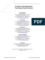 Design Speed, Operating Speed, and Posted Speed Limit Practices PDF