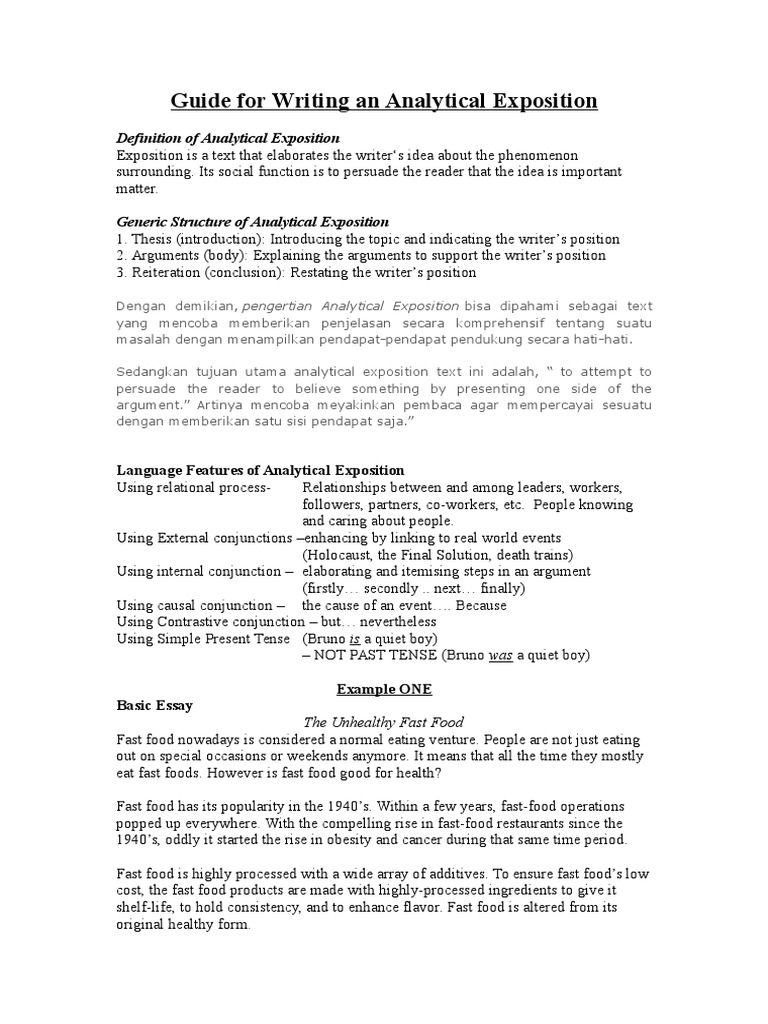 What is analytical exposition text brainly picture