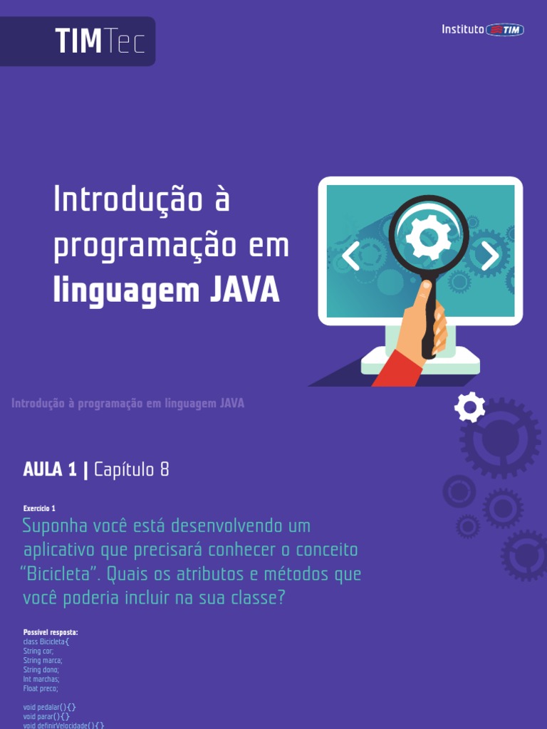 Respostas Dos Exercicios Java | PDF | Classe (programação de ...