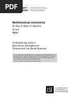 Mathematical Economics