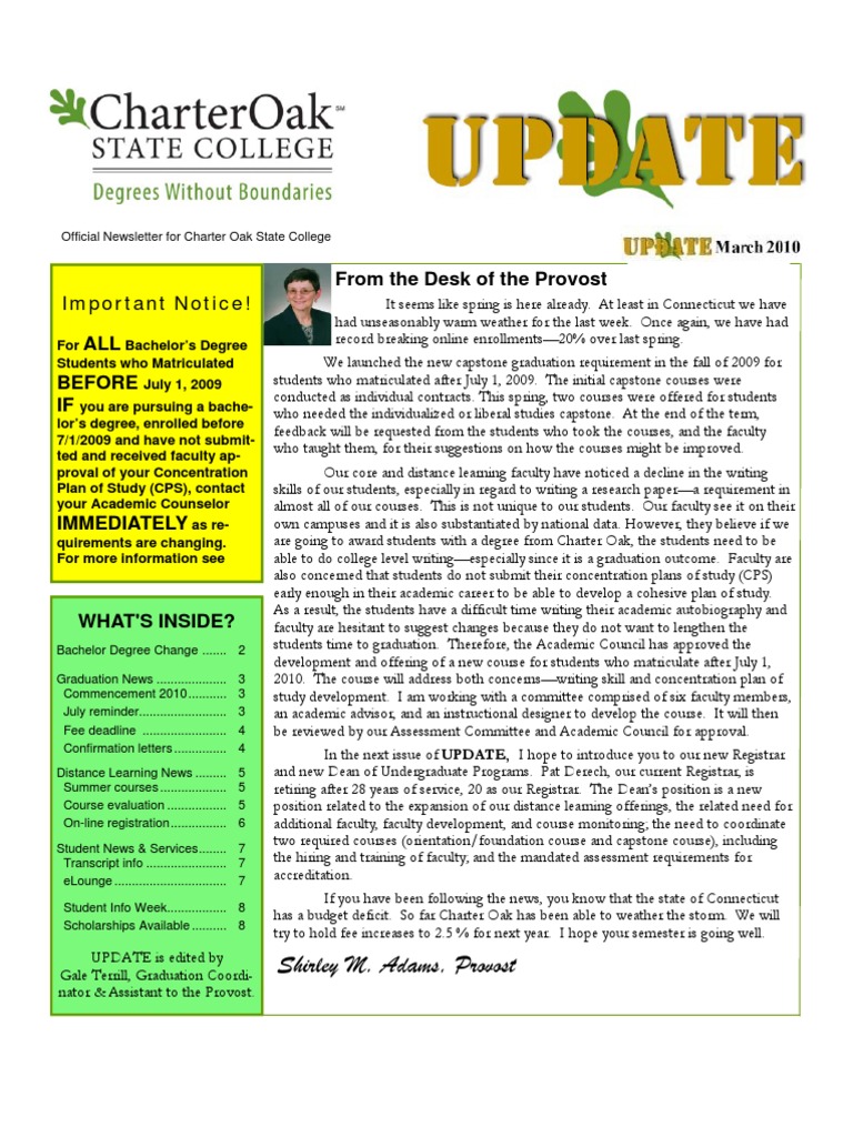 Bachelor's Degree Requirement Update | PDF | Business