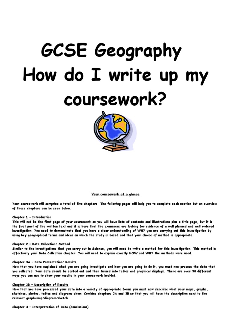 GCSE Edexcel Geography Coursework Guide Infographics Randomness