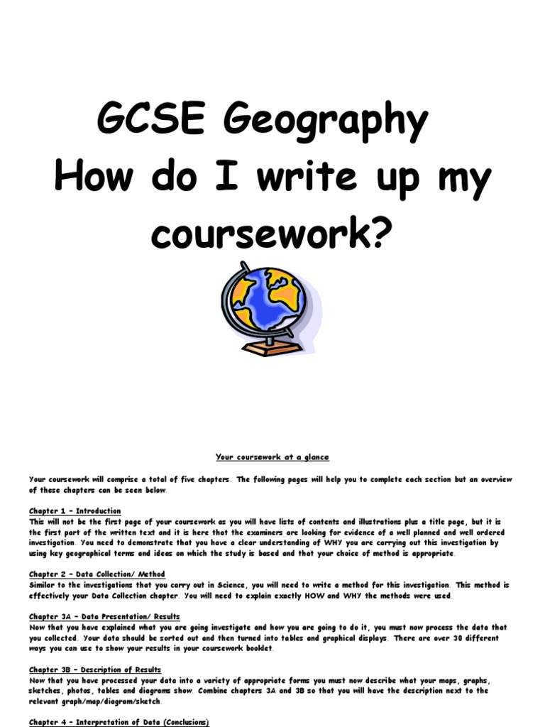 gcse geography coursework examples