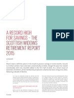 A Record High For Savings - : THE Scottish Widows Retirement Report 2015