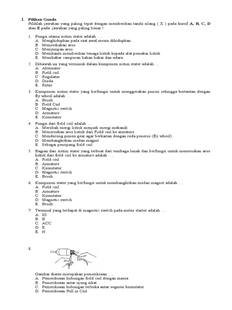 Soal essay sistem kelistrikan sepeda motor 08 image