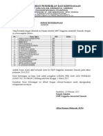 Surat Keterangan Lomba PAskibraka