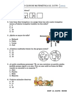 1° grado Club  de Matemática 2015