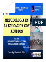 37metodologia en La Educacion Con Adultos