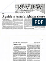 A Guide To Tenant's Rights in A Lease