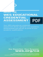 Wes Educational Credential Assessment (Eca) Wes Educational Credential Assessment (Eca)