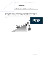 Assignment 2: EM103/EM202 Engineering Dynamics Sem. Jan. 2015 / UCSI University