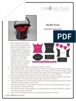 Bustier Purse Assembly Instructions