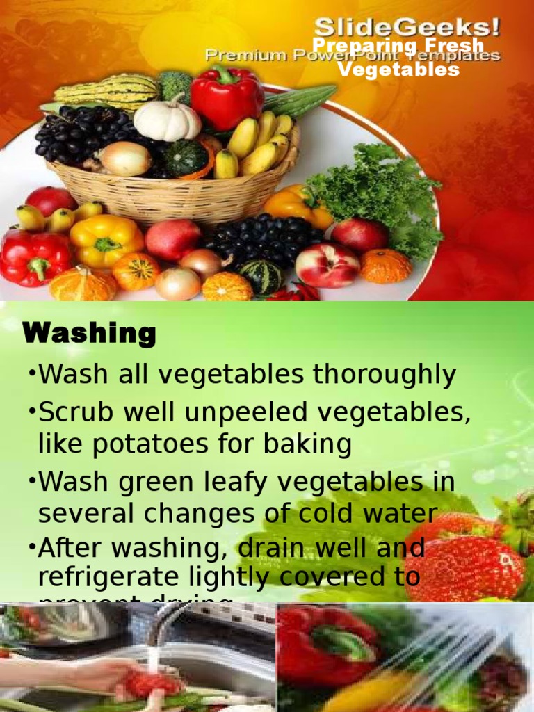 Preparing Fresh Vegetables PPT Vegetables Artichoke