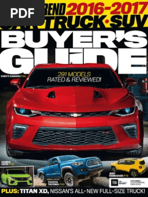 Motor Trend New Car Buyer's Guide - Annual 2016