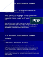 G.P Murdock, Functionalism, Family
