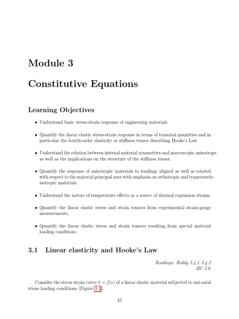 Module 3 With Solutions | PDF | Linear Elasticity | Young's Modulus